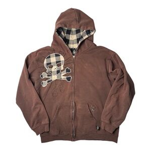 Hybrid Tees Plaid-Skull Light Jacket